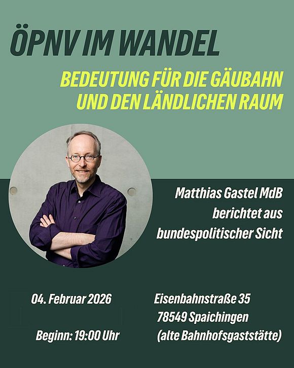 ÖPNV im Wandel - Vortrag Matthias Gastel am 4.2.2026 um 19:00